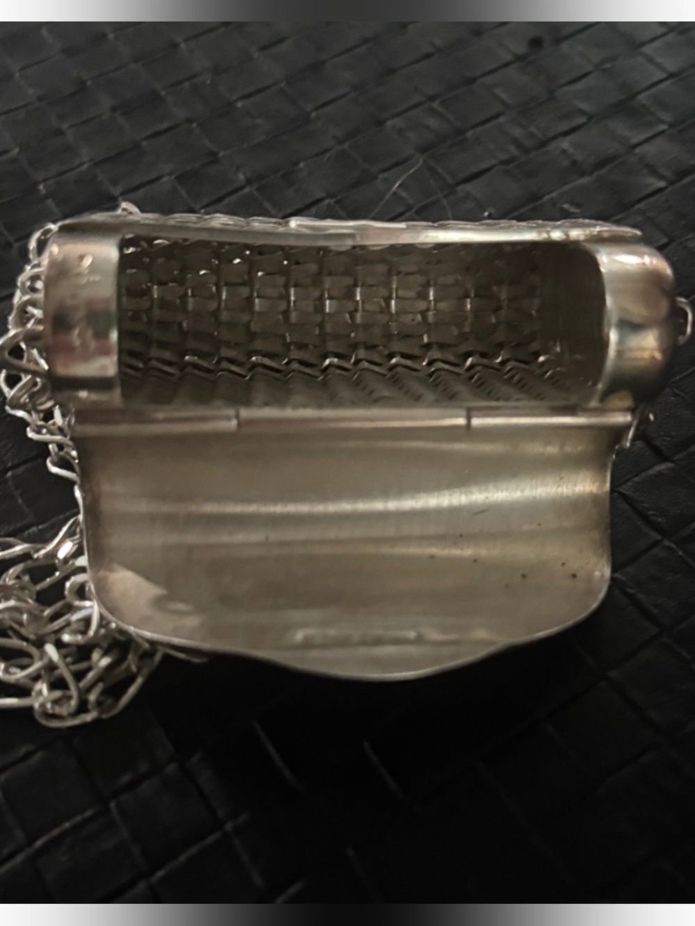 Rare Authentic 925 sterling silver vintage mini handbag purse - Picture 8 of 12